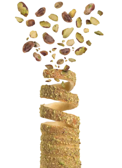Pistachio chimney cake - Kürtös Legenda